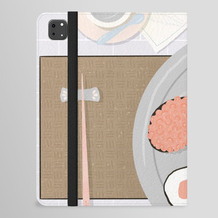 Sushi platter flatlay - muted palette iPad Folio Case