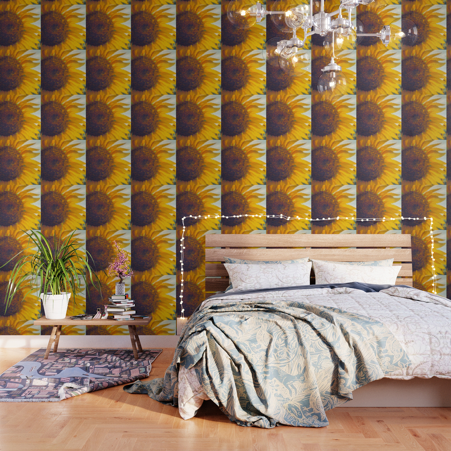 Sunflower Field In Late Summer Wallpaper By Sunnybunny Society6