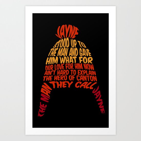 Jayne Hat Art Print