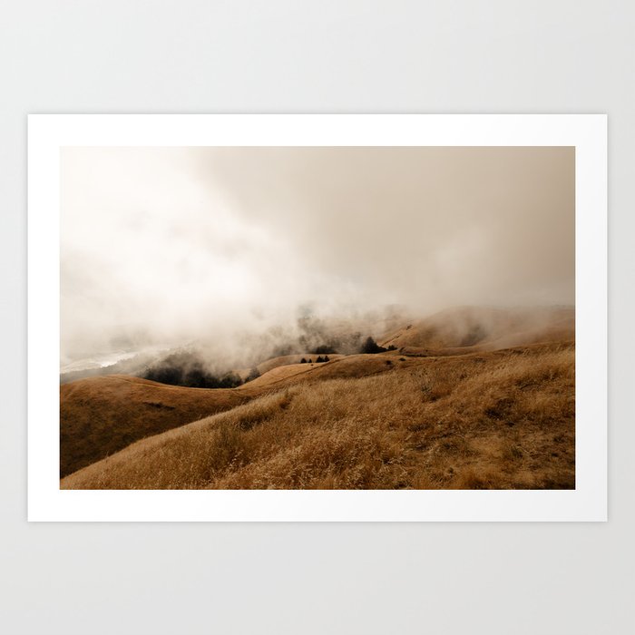 Mount Tamalpais in Fog III Art Print