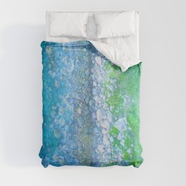 stony beach impressionism texture Comforter
