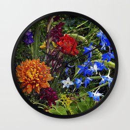 FLORAL DREAM of AUGUST Wall Clock
