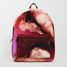 Heart Dreams 3M by Kathy Morton Stanion Backpack | Watercolor, Painting, Red, Browns, Abstract, Oil, Hearts, Heart, Valetine, Acrylic 