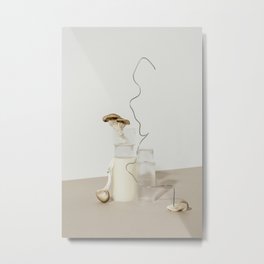 Mushroom concept Metal Print | Object, Fungus, Concept, Curated, Photo, Bright, Fungi, Stillife, Brown, Mushroom 