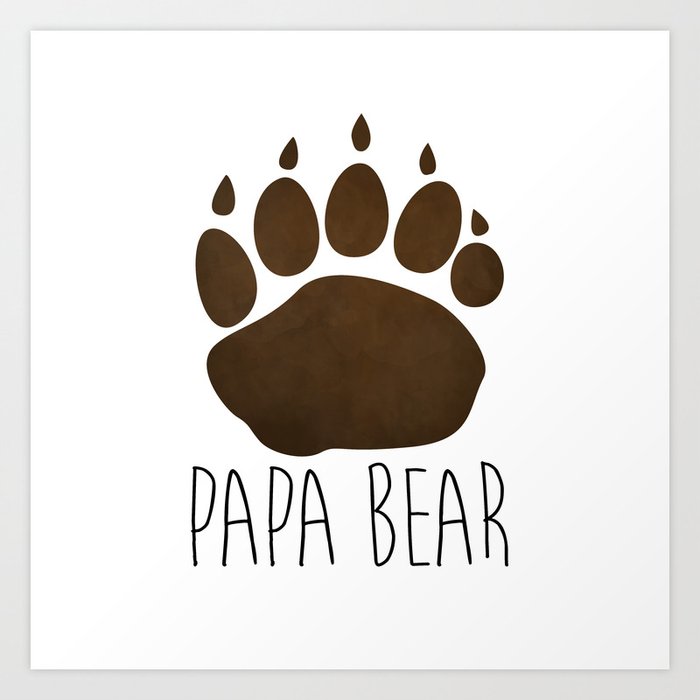Papa Bear Art Print