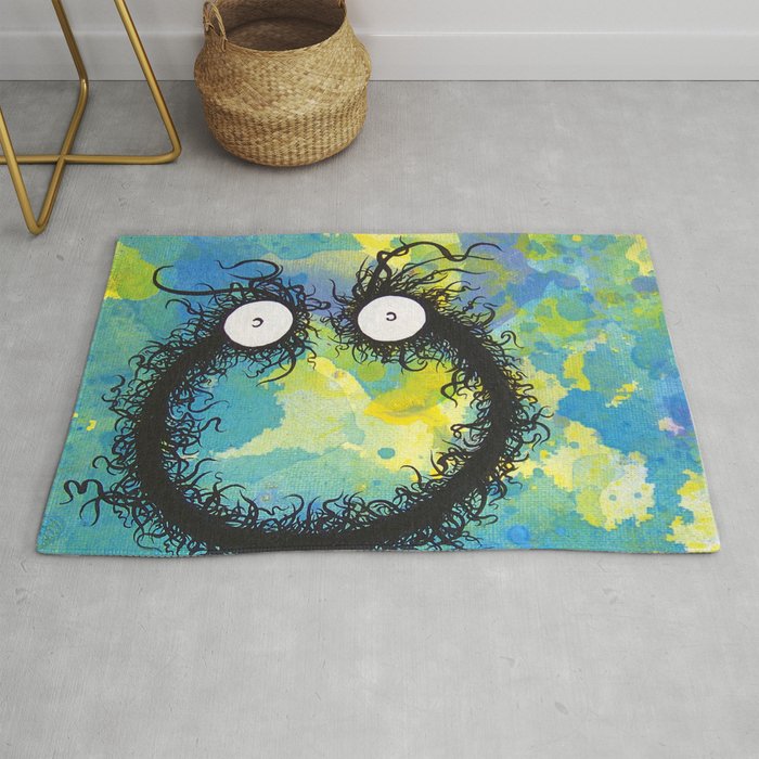 the creatures from the drain painting 30 Rug