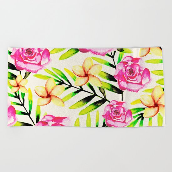 Tropical Gal Beach Towel