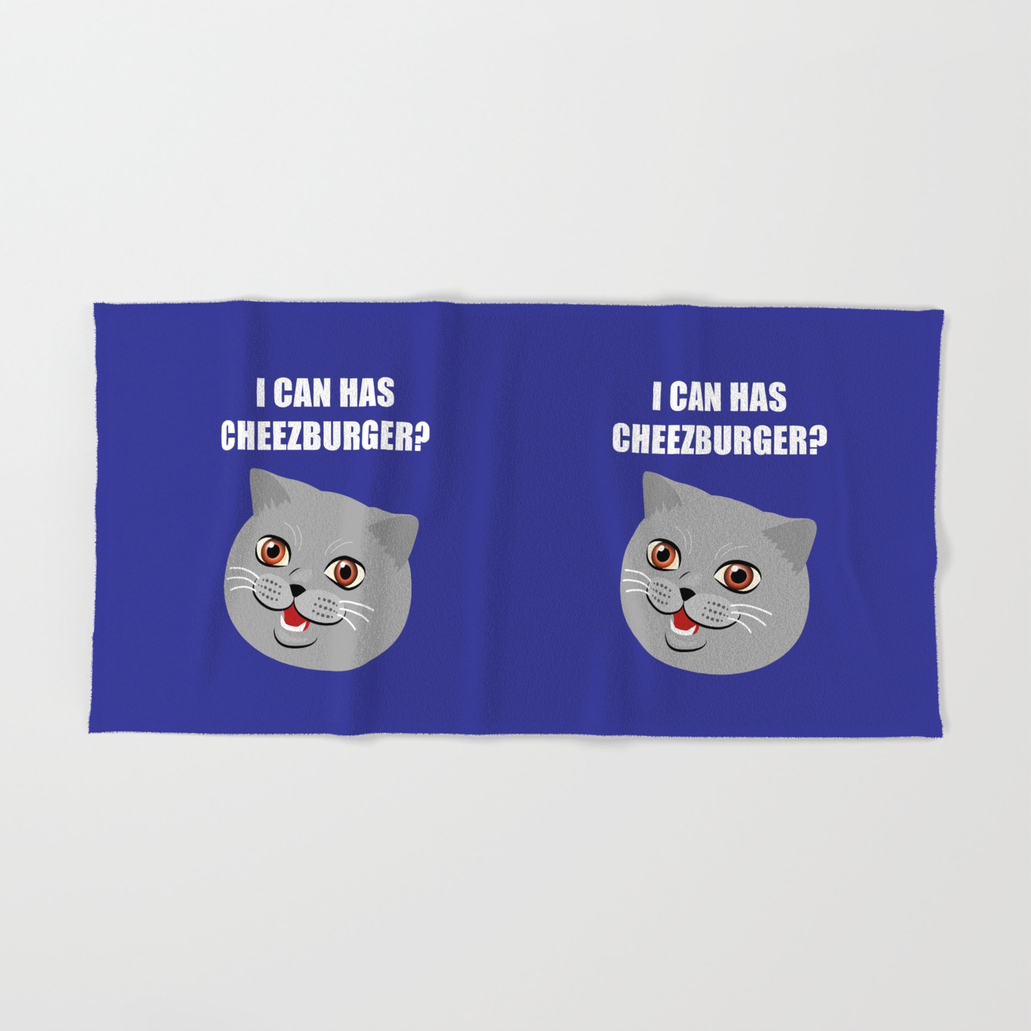 Funny Cat Meme I Can Has Cheezburger Hand Bath Towel By