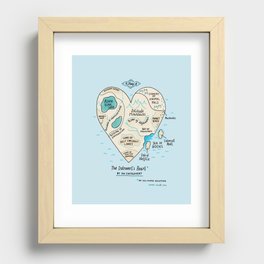 The Introvert's Heart Recessed Framed Print