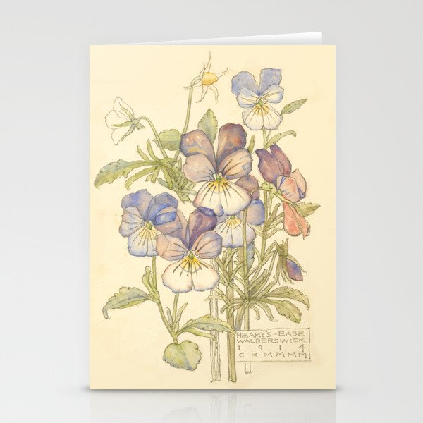 Charles Rennie Mackintosh "Flowers & Plants" (3) Stationery Cards