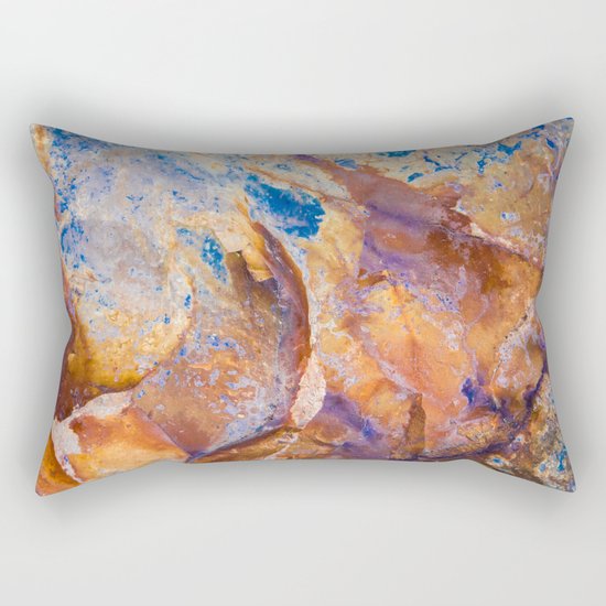 Face of Stone Rectangular Pillow