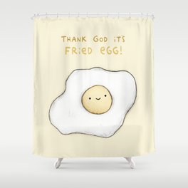 Fried Egg Shower Curtain