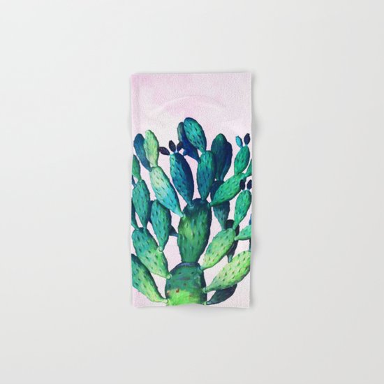 Cactus Three Ways #society6 #decor #buyart Hand & Bath Towel
