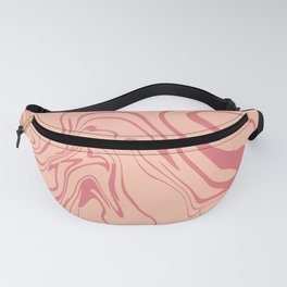 Pink Abstract Paint Drop Fanny Pack