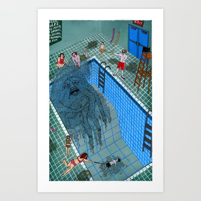 Pool Art Print