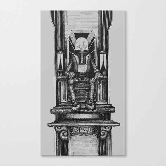 Pax Robota - B&W Canvas Print
