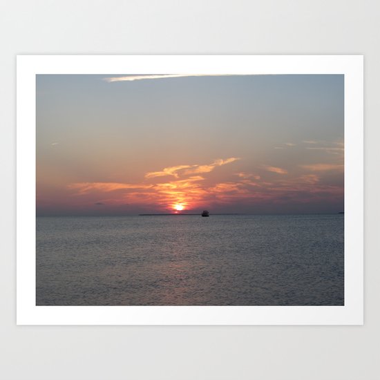 Meet Me At The Beach Art Print