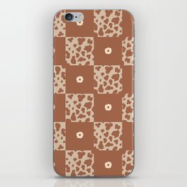 Howdy Checkered Pattern iPhone Skin
