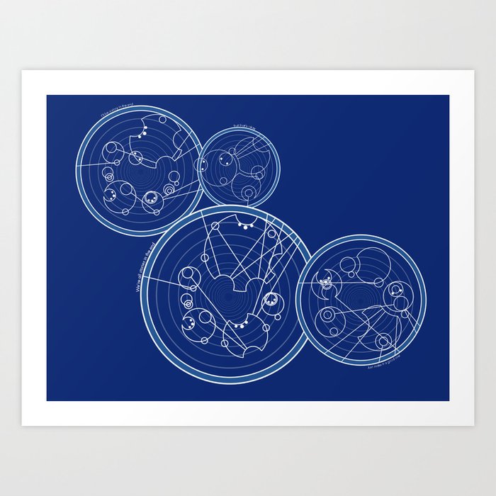 Doctor Who Gallifreyan - We're All Stories quotes Art Print