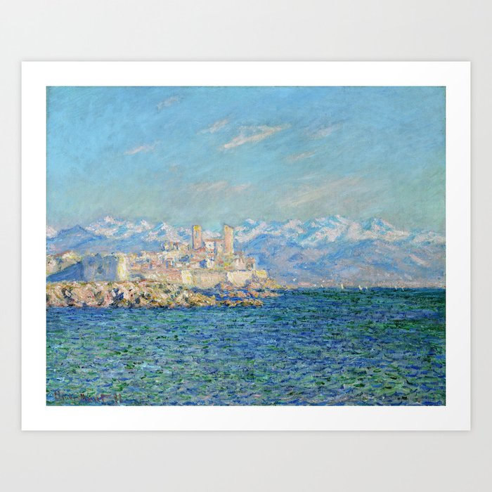 Claude Monet Antibes Afternoon Effect Art Print