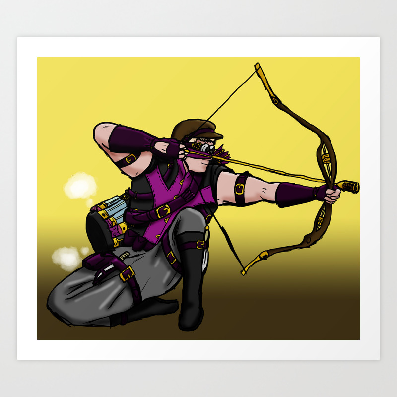 Steampunk Archer Kunstdrucke Von Mystmoon Society6