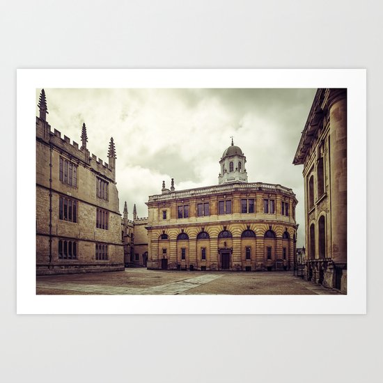 Oxford: Sheldonian Theater Art Print