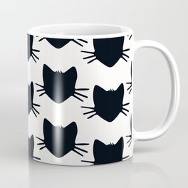 Black, White, and Kitty Coffee Mug