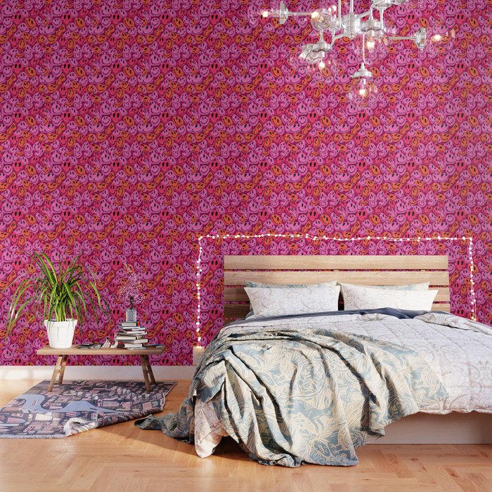 Preppy Room Decor - Preppy Smiley Face Collage Wallpaper by Best ...