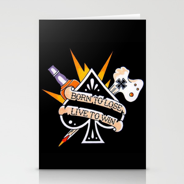 Born To Lose Live To Win Stationery Cards By Mirekkopinec Society6