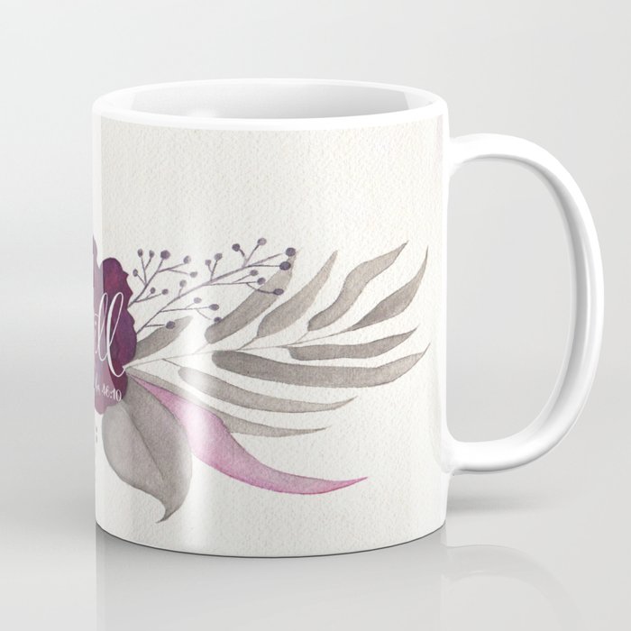 Be Still Floral Coffee Mug