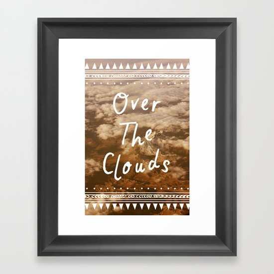 Clouds Framed Art Print