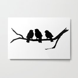 Three Little Birds Metal Print