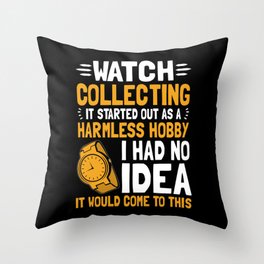 Watch Collectors Watch Lovers Woman Wine Lovers Throw Pillow | Watches, Watchcollector, Gift, Watchlovers, Horologist, Wristwatches, Graphicdesign, Funny, Horology, Watchcollectors 