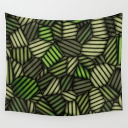 Green Nature Leaves Art Wall Tapestry