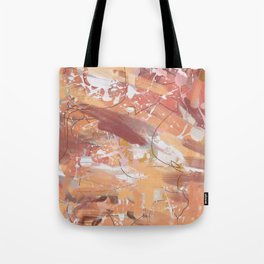 Oil painting abstract in eath tone Tote Bag