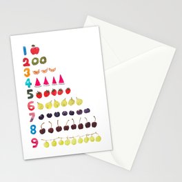 1-9 Fruit Counting Stationery Card