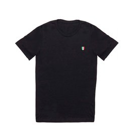 Italian flag in shap of a Pocket T Shirt