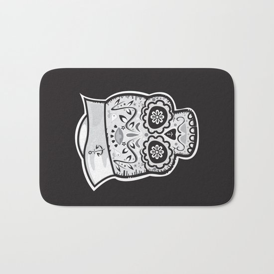 Marinero muerto sugar skull Bath Mat