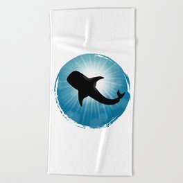 Whale Shark Underwater Aquatic Animals Beach Towel
