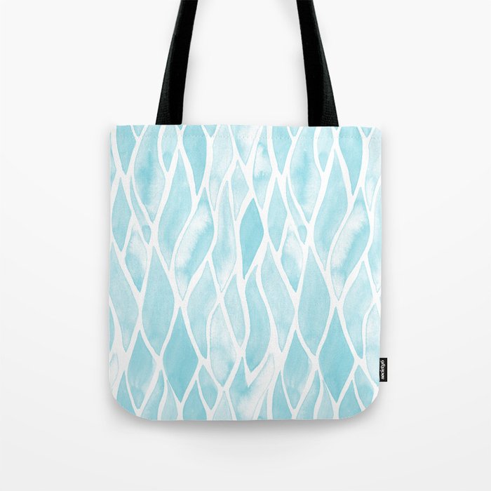 Sand Flow Pattern Light Blue Tote Bag