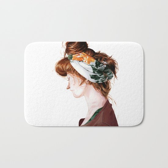 Red Head Bath Mat