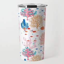 Corals and Fish in a Reef Travel Mug