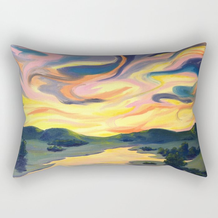 Wild Sky Sunrise Rectangular Pillow