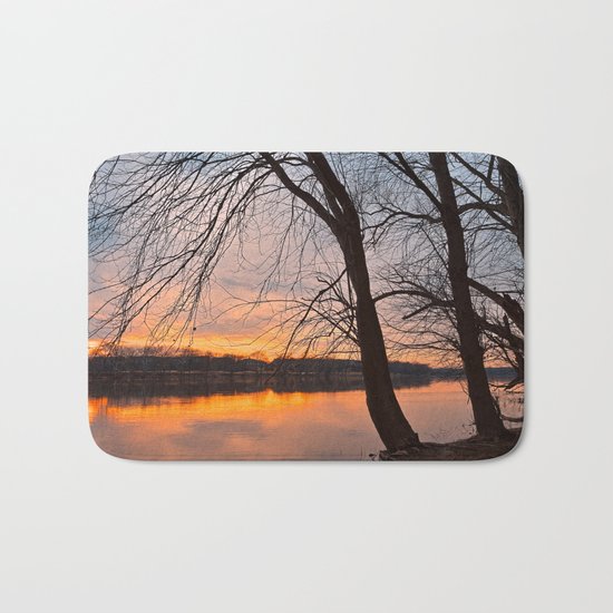 Potomac River Sunset Bath Mat