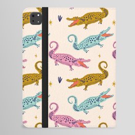 Cute crocodile pattern iPad Folio Case