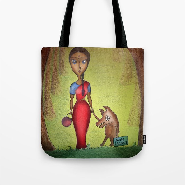 Red Riding Hood and the Little Bad Wolf Tote Bag