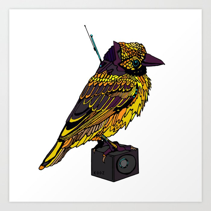YELLOW BIRD Art Print