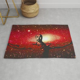 Life's too short to be pissed off all the time Rug | Movies & TV, Pop Art, Space, Sci-Fi 