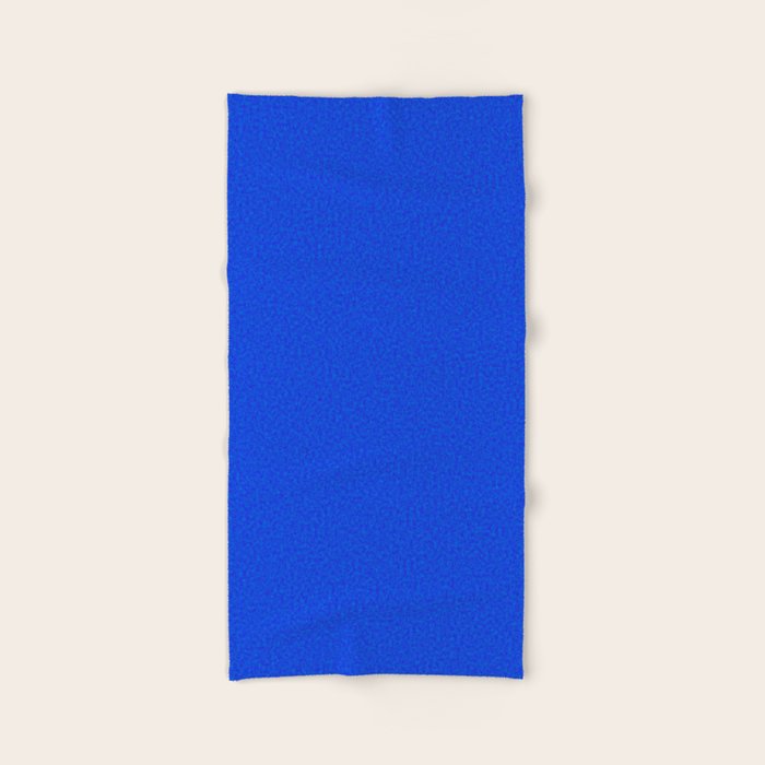 Rough Texture Plain Royal Blue Hand Bath Towel by The Black