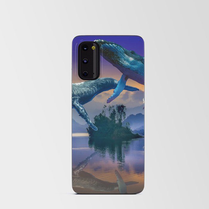 Spirit Whales Dancing Android Card Case